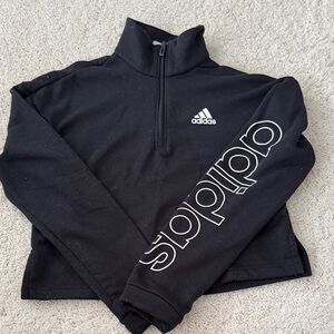 Adidas Black Half-Zip Sweatshirt